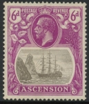 1924 Ascension Island  SG.16  6d grey-black and bright violet. U/M (MNH)