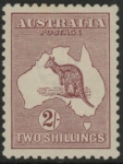 1924 Australia  SG.74 2/- maroon  Perf 12  mounted mint.