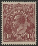 1919 Australia  SG.59 1½d deep red-brown. Perf 14 U/M (MNH)