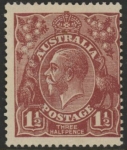 1922 Australia  SG.60 1½d bright red-brown. Perf 14 mounted mint.