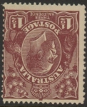 1919 Australia  SG.59w 1½d deep red-brown. Inverted watermark.Perf 14 mounted mint.