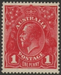 1917  Australia  SG.47a 1d deep red perf.14 U/M (MNH)