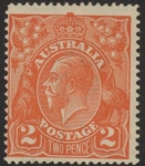 1920  Australia  SG.62  2d brown-orange. mounted mint.