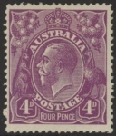 1921  Australia  SG.64  4d violet. mounted mint.