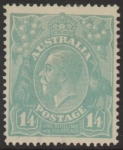 1920  Australia  SG.66  1/4d pale blue. mounted mint