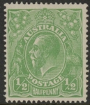 1915  Australia  SG.20  ½d bright green variety dot before 2. BW63(4)q very lightly mounted mint.