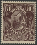 1919  Australia  SG.51w  1½d black-brown inverted wmk. lightly mounted mint.