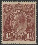 1919  Australia  SG.52  1½d red-brown U/M (MNH).