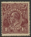 1920  Australia  SG.52a  1½d chocolate. mounted mint