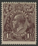 1919  Australia  SG.51  1½d black-brown. mounted mint