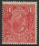 1924  Australia  SG.77w 1½d  scarlet. Inverted Wmk  U/M (MNH).