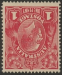 1914  Australia  SG.21cw 1d carmine-red inverted wmk. mounted mint.