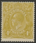 1924  Australia  SG.80 4d olive-yellow. mounted mint.