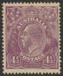 1924  Australia  SG.81 4½d violet. mounted mint.