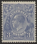 1914  Australia  SG.100 3d dull ultramarine Die I. mounted mint.