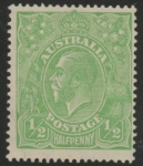 1918  Australia  SG.48 ½d green. U/M (MNH).