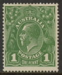 1924  Australia  SG.76 1d. sage green. variety 'thin frame behind Roo'  U/M (MNH)