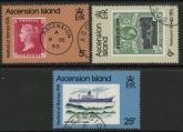 1976 Ascension SG215-7 Festival of Stamps London   Set of 3 Values VFU