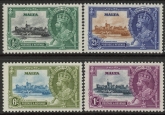 1935 Malta  SG.210-3  Silver Jubilee set 4 values   U/M (MNH)