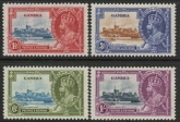 1935 Gambia   SG.143-6  Silver Jubilee set 4 values   U/M (MNH)