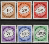 1982 St. Helena.  D1-6 Postage dues. set 6 values U/M (MNH)