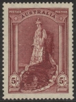 1948  Australia  SG.176a  5/- claret 'thin ordinary paper' . U/M  (MNH)