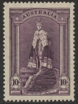 1948  Australia  SG.177a  10/- dull purple  'thin ordinary paper' . U/M  (MNH)