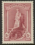 1938  Australia  SG.176  5/- claret. U/M  (MNH)