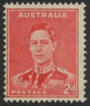 1938  Australia  SG.184  2d scarlet perf 15x14. U/M  (MNH)