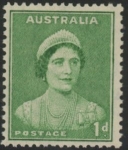 1938  Australia  SG.180  1d emerald green. perf 15x14. U/M  (MNH)