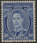 1940  Australia  SG.186 3d blue perf 15x14 die 3  U/M (MNH)