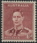 1941  Australia  SG.182  1½d maroon perf 15 x 14. U/M (MNH)