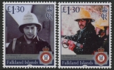 2024 Falkland Islands. SG.1571-2  In memory of Firemen Gerald Johnson & Robert Finlayson. U/M (MNH)