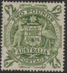 1950 Australia  SG.224d   £2  green   U/M (MNH)