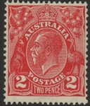 1931  Australia  SG.127  2d Golden Scarlet U/M (MNH)