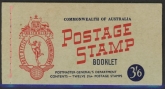 1953  Australia  SB.31a 3/6d booklet with wax interleves, contains SG262a 2x panes of 6. U/M (MNH)