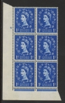 S24 1d crowns wmk. violet phos  Cyld. 4 no dot perf I/E U/M (MNH)