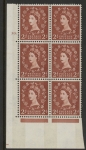 S48  2d crowns wmk. Cyld. 30 dot. violet phos. perf E/I  U/M (MNH)