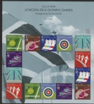 2012 Isle of Man. MS1722 Olympic Games. Face Value £9.52 U/M (MNH)