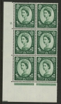 S144 1/3d crowns wmk. Cyld. 2 dot . perf E/I  U/M (MNH)