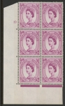 S113  6d crowns wmk. Cyld. 10 no dot 2 x 9.5 mm bands. perf E/I   U/M (MNH).