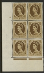 S139  1/- crowns wmk. Cyld. 4 no dot perf E/I   U/M (MNH).