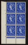 S15  (SG.562) 1d Edward crown wmk. 1st Graphite Cyld.7 no dot perf E/P  U/M (MNH)