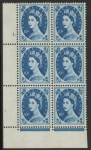 S133 10d crowns wmk. violet phos.  Cyld. 1 dot perf P/E  U/M (MNH).