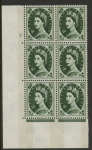 S128 9d crowns wmk.violet phos.  Cyld. 2 no dot perf E/I    U/M (MNH).