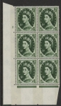 S128 9d crowns wmk.violet phos.  Cyld. 2 dot perf E/I    U/M (MNH).