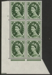 S127 9d crowns wmk.  Cyld. 2  dot perf E/I    U/M (MNH).