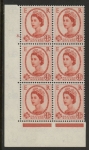 S94  4½d crowns wmk. Cyld. 8 dot perf E/I   U/M (MNH).