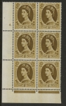 S140  1/-  crowns wmk. violet phos.Cyld. 4 dot perf P/E   U/M (MNH).