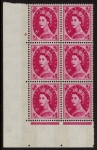 S123a 8d crowns wmk violet phos. Cyld. 4 no dot 'Diadem Flaw' perf  E/I  U/M (MNH).